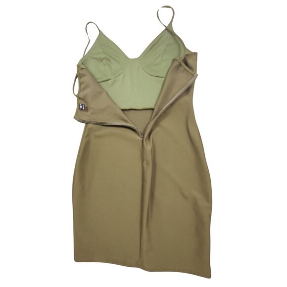 Preppy Olive Green Bodycon Dress - Picture 9 of 14